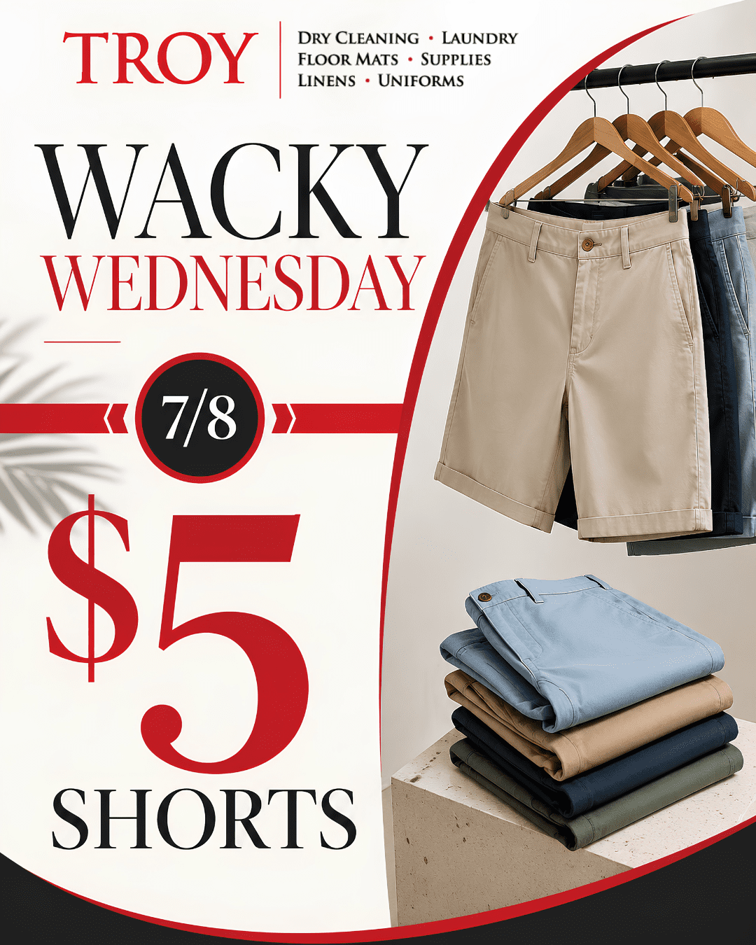 troy -8 july 30% off dry cleaning